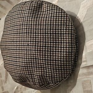 Wool Blend Plaid Hounds Tooth Ivy Cap 5 Point Scally Driver Hat Newsboy